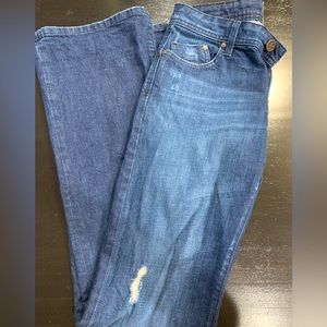 Dylan George Alexandra Flare Jeans Distressed Size 28